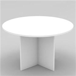  OM Round Meeting Table 1200 Diameter x 720mmH All White 