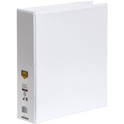  Marbig Clearview Insert Binder A4 4D Ring 50mm White 0 