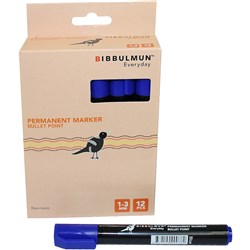  Bibbulmun 270 Permanent Marker Bullet 1-3mm Blue 