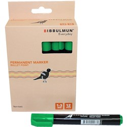  Bibbulmun 270 Permanent Marker Bullet 1-3mm Green 