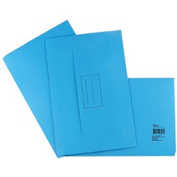  Stat Document Wallet Foolscap Manilla 30mm Gusset Blue 