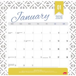CUMBERLAND MAGNETIC CALENDAR Month To View 325X315Mm Assorted