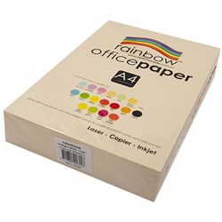 Rainbow Office Copy Paper A4 80gsm Ivory Ream of 500 