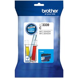  Brother LC-3339XLC Ink Cartridge High Yield Cyan 
