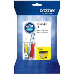  Brother LC-3339XLY Ink Cartridge High Yield Yellow 