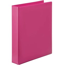  Marbig Clearview Insert Binder A4 2D Ring 25mm Pink 0 