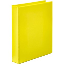  Marbig Clearview Insert Binder A4 2D Ring 38mm Yellow 0 