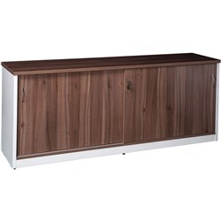  OM Premier Credenza Sliding Doors 1500W x 450D x 720mmH Casnan And White 