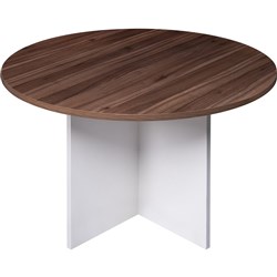  OM Premier Round Meeting Table 900 Diameter x 720mmH Casnan And White 