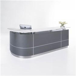 GOP - EXECUTIVE J-SHAPE COUNTER - W 2750 x D 950 x