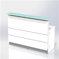  Polaris Reception Counter 1200W x 805D x 1120mmH Gloss White 