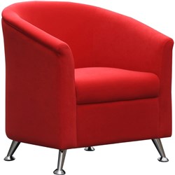 GOP - OPERA LOUNGE - W 760 x H 680 x D 690mm - Red Fabric
