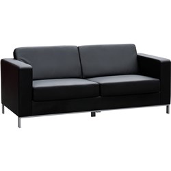 GOP - MILANO LEATHER LOUNGE - W 1850 x H 770 x D 850mm - Black