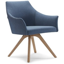 GOP - TULIP TUB CHAIR - W 680 x D 620 x H 860 x 460mm - Blue