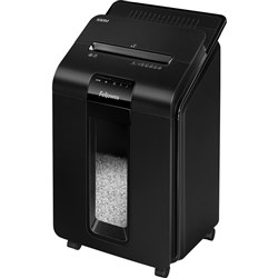 FELLOWES&reg; SHREDDER 100M AutoMax AutoFeed Mini Cut Black