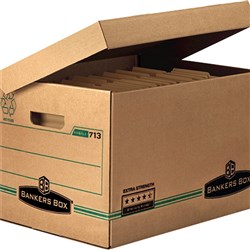  Bankers Box 713 Archive Box Extra Strength Hinged Lid 0 