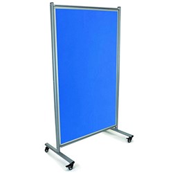  Visionchart Modulo Mobile Pinboard 1800x1000mm Blue 