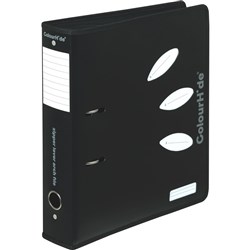  ColourHide Zip Lever Arch Binder A4 70mm PP Black 0 