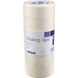  Cumberland Masking Tape 48mm x 50m White Pack Of 6 0 
