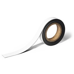  Durable Magnetic Labelling Tape 30mm x 5m White 0 