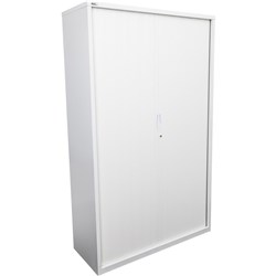  Rapidline Go Tambour Door Cupboard Includes 5 Shelves 1200W x 473D x 1981mmH White 