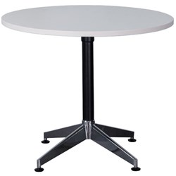  Rapidline Typhoon Round Table 1200D x 730mmH White Top Black Base 