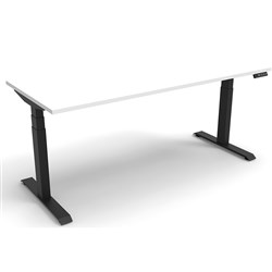  Rapidline Boost+ Single Sided Workstation 1800W x 750D x 1270mmH White/Black 