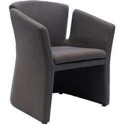 RAPIDLINE CLOVER TUB CHAIR 680W x 550d x 795mmH Charcoal