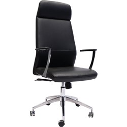 Rapidline CL3000H Executive Chair High Back With Arms Black PU 