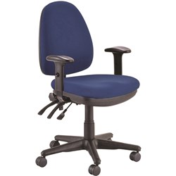 BURO VERVE CHAIR WITH ARMS NAVY