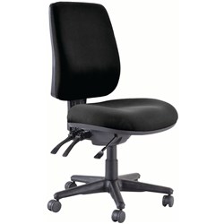 BURO ROMA HIGH BACK 3 LEVER NO ARMS BLACK