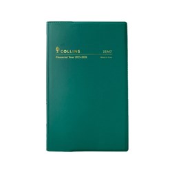 Collins Financial Year Diary B7R Week To View Green 