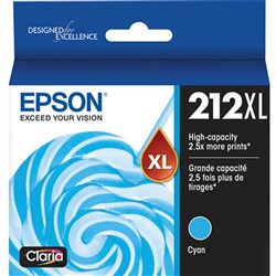  Epson 212XL Ink Cartridge High Yield Cyan 