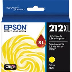  Epson 212XL Ink Cartridge High Yield Yellow 