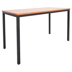  Rapidline Drafting Height Table 1500W x 750D x 900mmH Beech Top Black Frame 