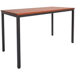  Rapidline Drafting Height Table 1500W x 750D x 900mmH Cherry Top Black Frame 