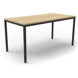  Rapidline Drafting Height Table 1800W x 900D x 900mmH Oak Top Black Frame 