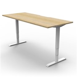  Rapidline Boost+ Single Sided Workstation 1200W x 750D x 1270mmH Oak/White 