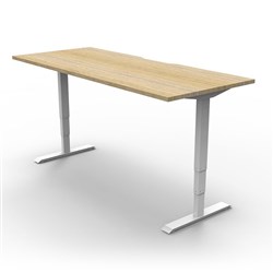  Rapidline Boost+ Single Sided Workstation 1500W x 750D x 1270mmH Oak/White 