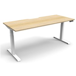  Rapidline Boost+ Single Sided Workstation 1800W x 750D x 1270mmH Oak/White 