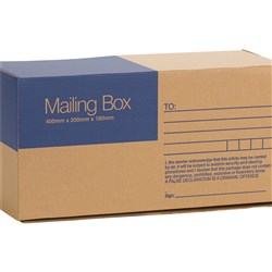  Cumberland Mailing Box 400mm x 200mm x 180mm Brown 0 