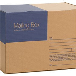  Cumberland Mailing Box 405mm x 300mm x 255mm Brown 0 