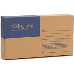  Cumberland Mailing Box 363mm x 212mm x 65mm Brown 0 