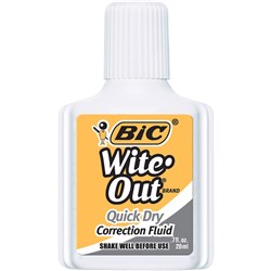  Bic Wite Out Correction Fluid Plus Quick Dry 20ml 0 