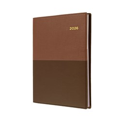  Collins Vanessa Diary A4 Day To Page Brown 