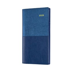  Collins Vanessa Slimline Diary B6/7 Week To View Landscape Blue 
