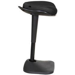 Buro Dyna Stool Active Seating Height Adjustable Black Fabric Seat and Back
