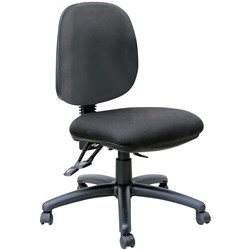  Buro Mondo Java Medium Back Office Chair 3 Lever Mechanism Black Fabric Seat And Back 