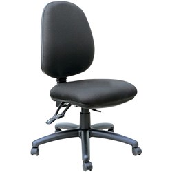  Buro Mondo Java High Back Office Chair 3 Lever Mechanism Black Fabric Seat And Back 