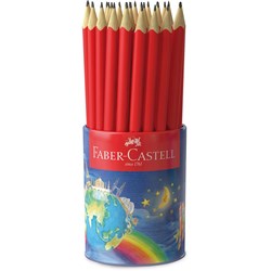  Faber-Castell Graphite Pencil Junior Triangle HB Tin Cup of 50 